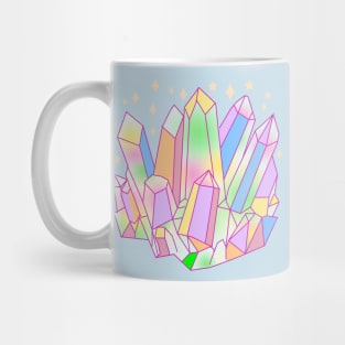 Pastel Goth Crystal Cluster Kawaii Witch Mug